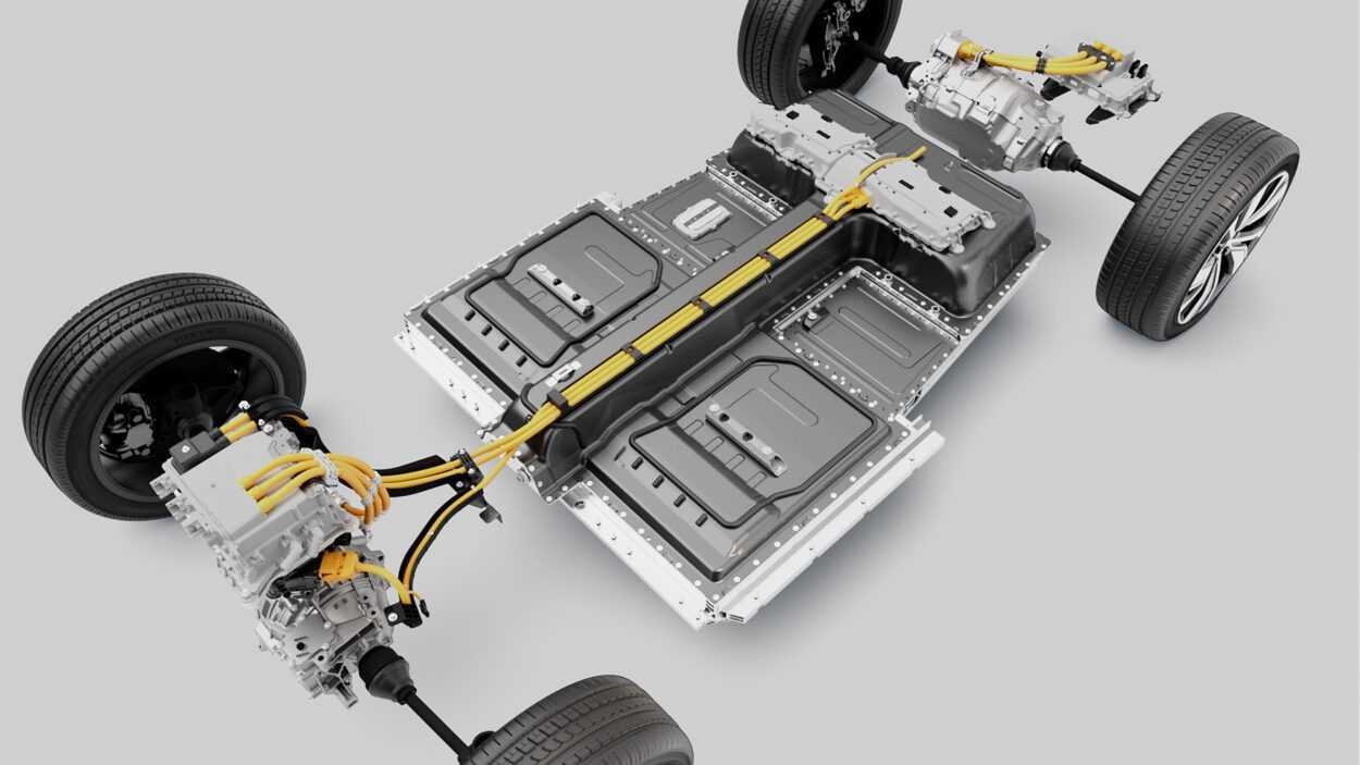 Podwozie Volvo XC40 z baterią
