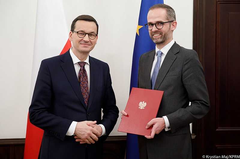 Premier Morawiecki z Adam Guibourgé-Czetwertyńskim