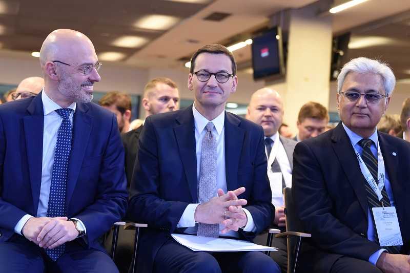 Premier M. Morawiecki z ministrem M. Kurtyką